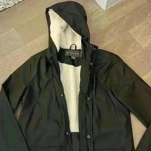 French Connection Coat with Sherpa Hood - Picture 2 of 6